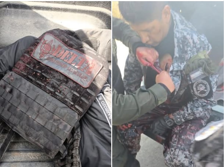 Policía que falleció por disparo de arma fuego. Foto: Composición Sumando Voces