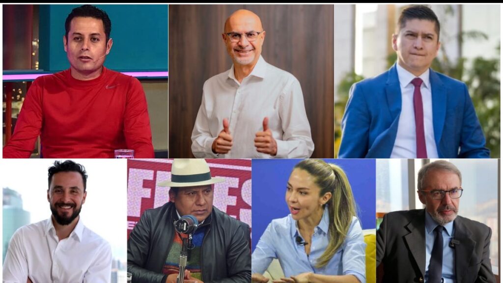 Los aspirantes a la vicepresidencia del Estado. Foto: ANF