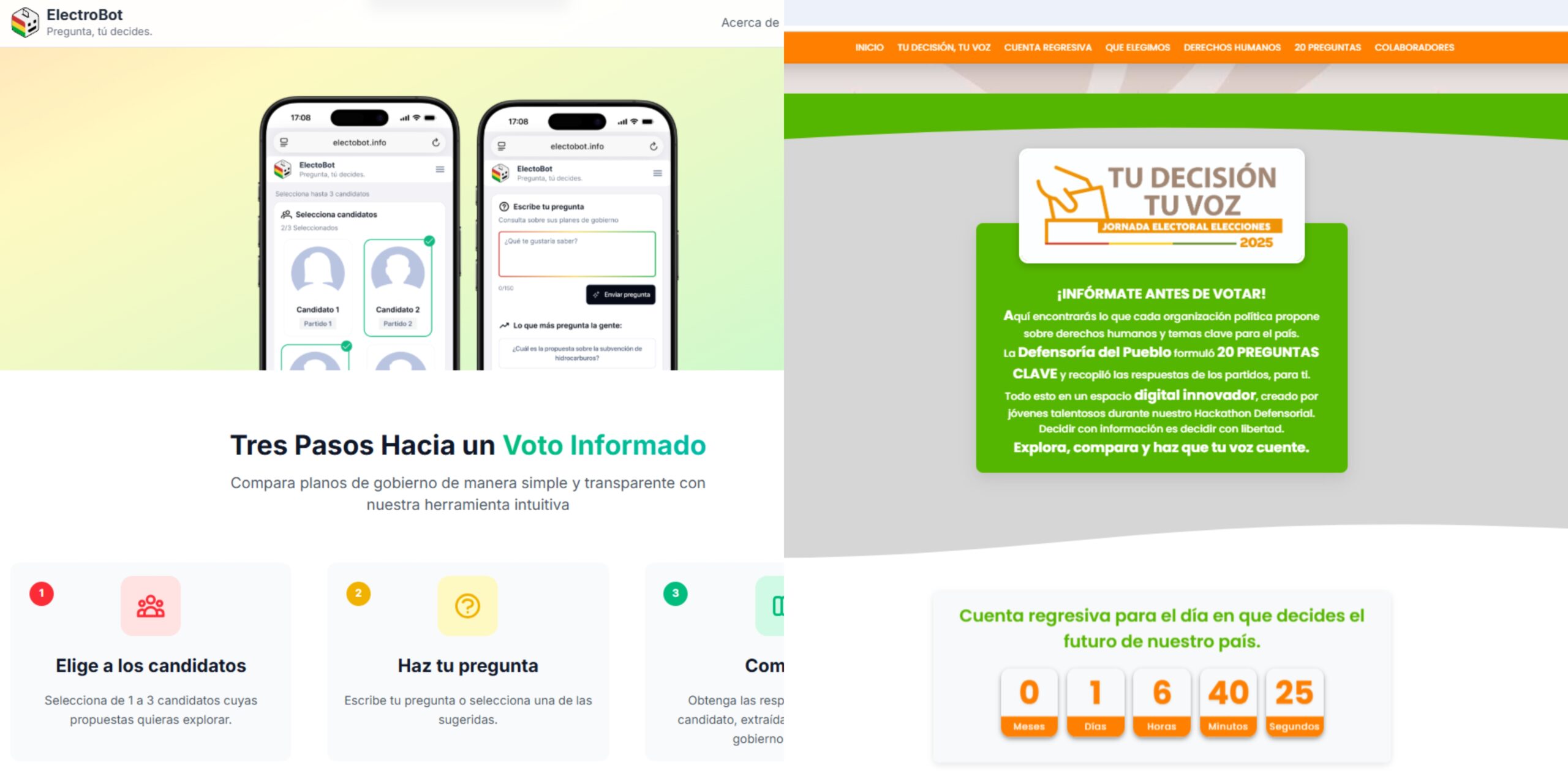 Aplicaciones para informarse antes de votar. Foto: Sumando Voces