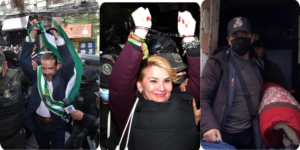 Camacho, Añez y Pumari, a un paso de obtener su libertad: Fotos: APG
