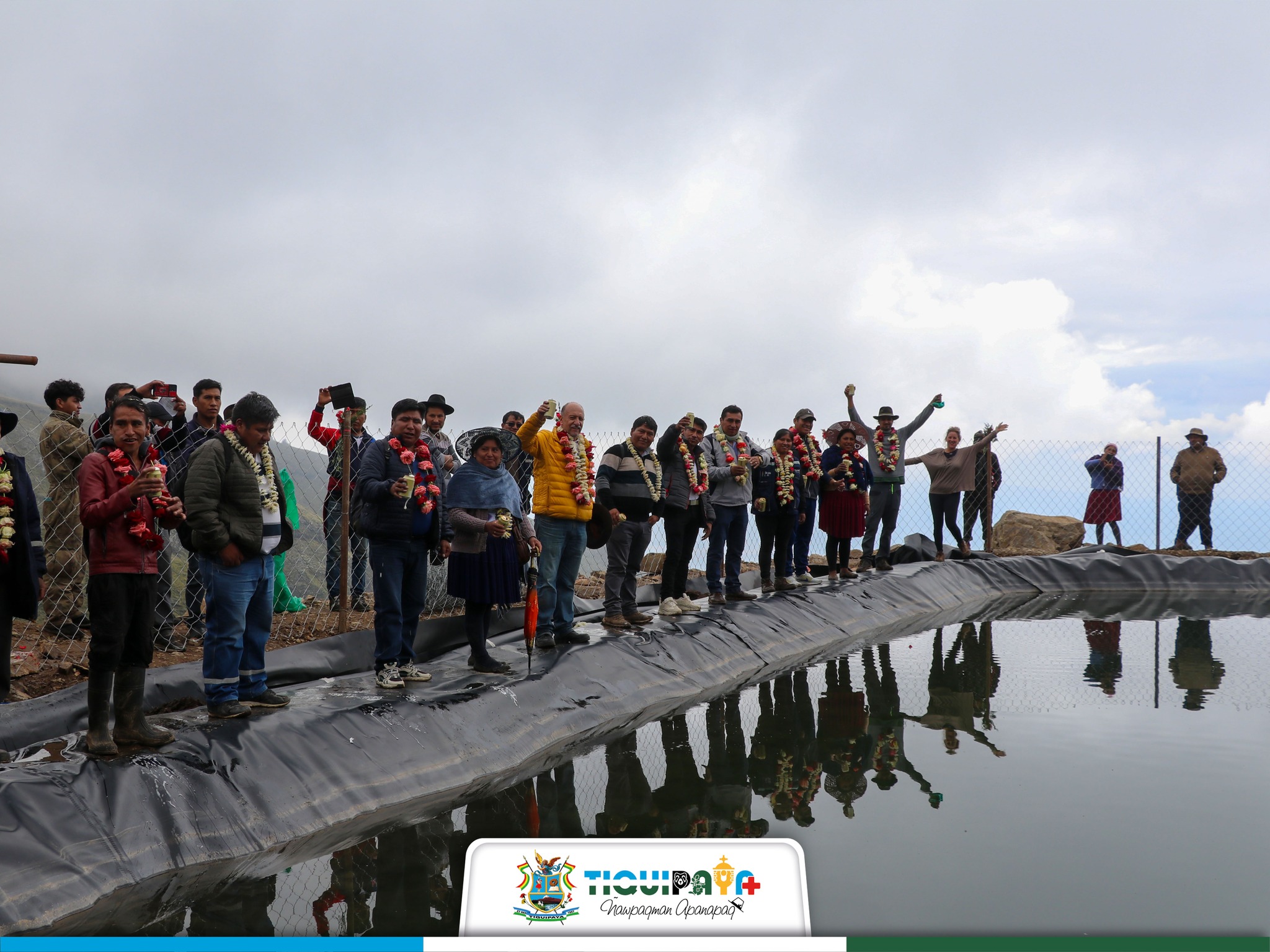 Pobladores de Likho Pata. Foto: Gobierno Municipal de Tiquipaya