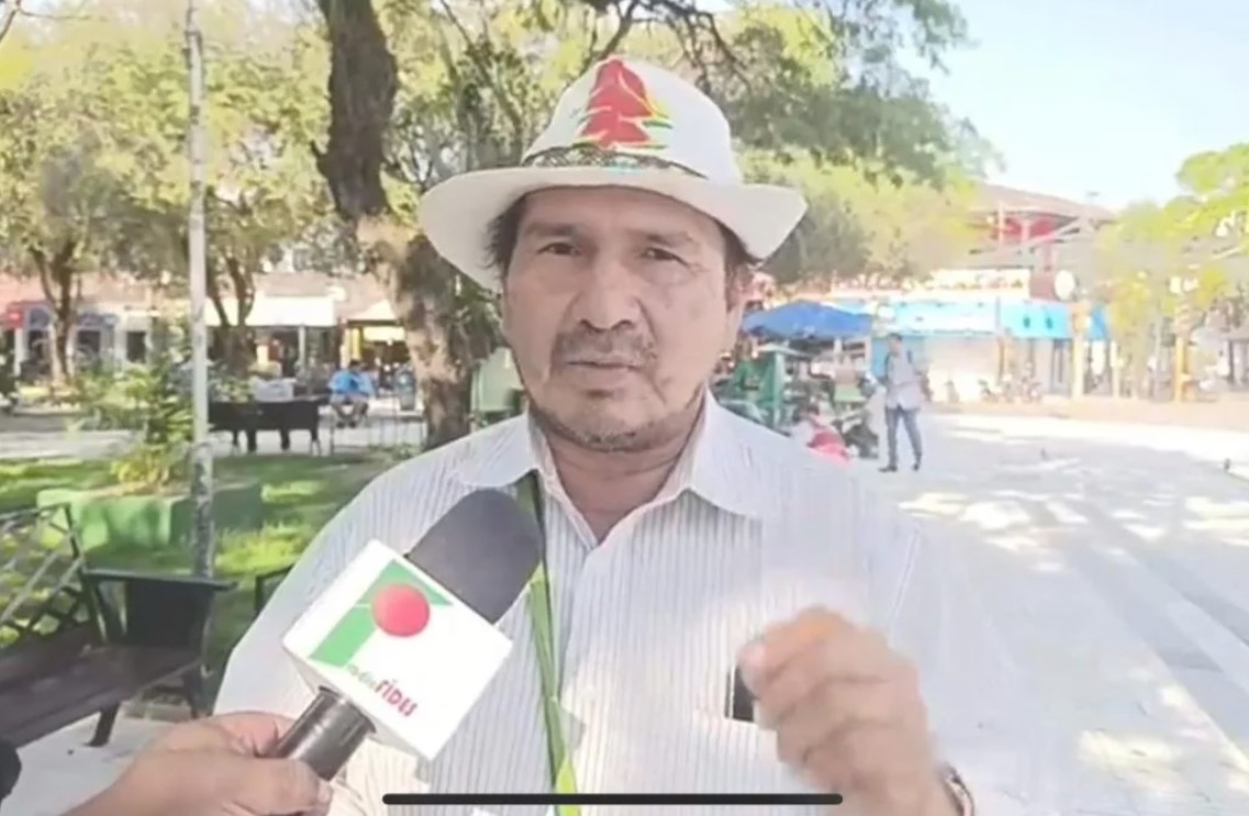 Abdón Justiniano, dirigente de la Central de Pueblos Indígenas del Beni (CEPIB). Foto: FIDES