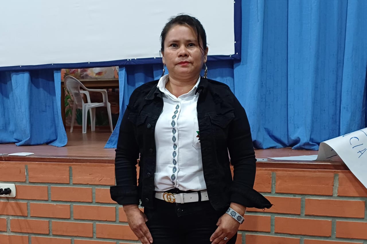 Gabriela Gallardo. lideresa indígena guaraní. Foto: Sumando Voces