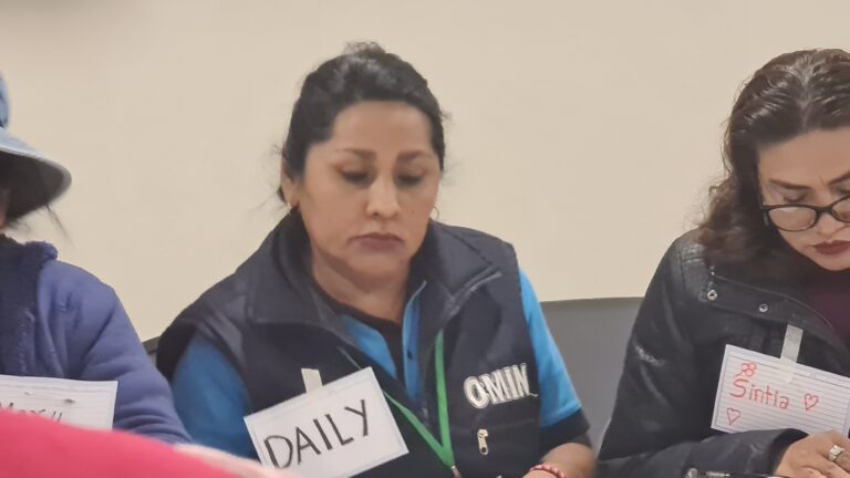 Daily Endara, lideresa indígena y madre de una niña con discapacidad. Foto: Sumando Voces