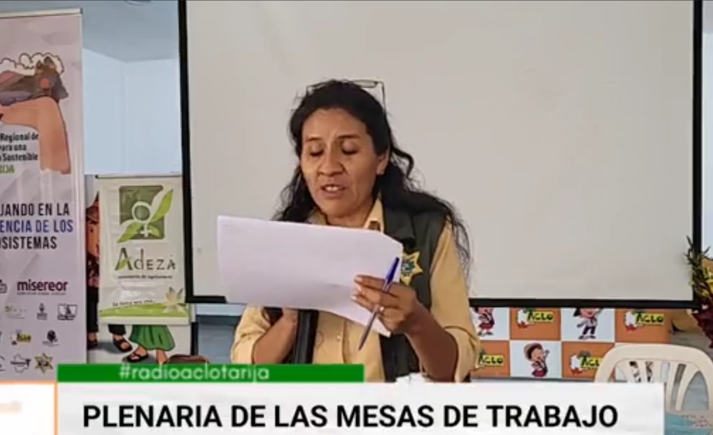 Foro sobre agroecología. Foto: Captura de la transmisión de la Fundación Aclo