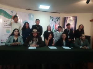 Conferencia de prensa de los jóvenes. Foto: Organizadores