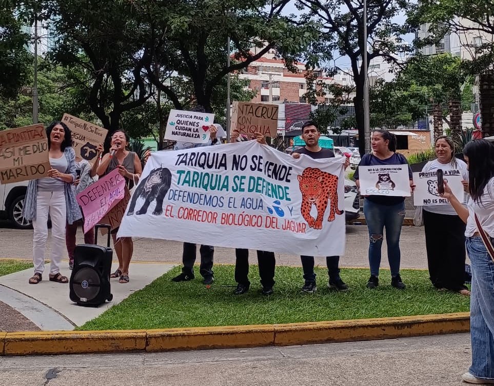 Manifestación en Santa Cruz. Foto: Cortesía Alas Chiquitanas