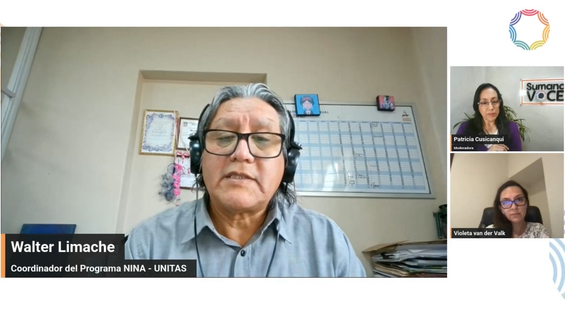 Walter Limache, coordinador del Programa Nina de UNITAS. Foto: Sumando Voces