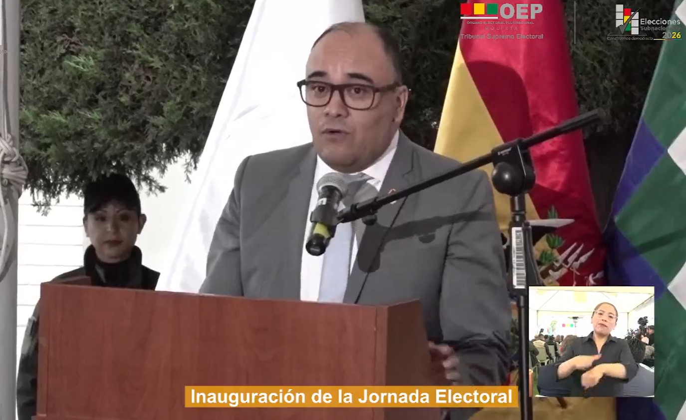 Gustavo Ávila, presidente del TSE. Foto: Captura de pantalla de la transmisión