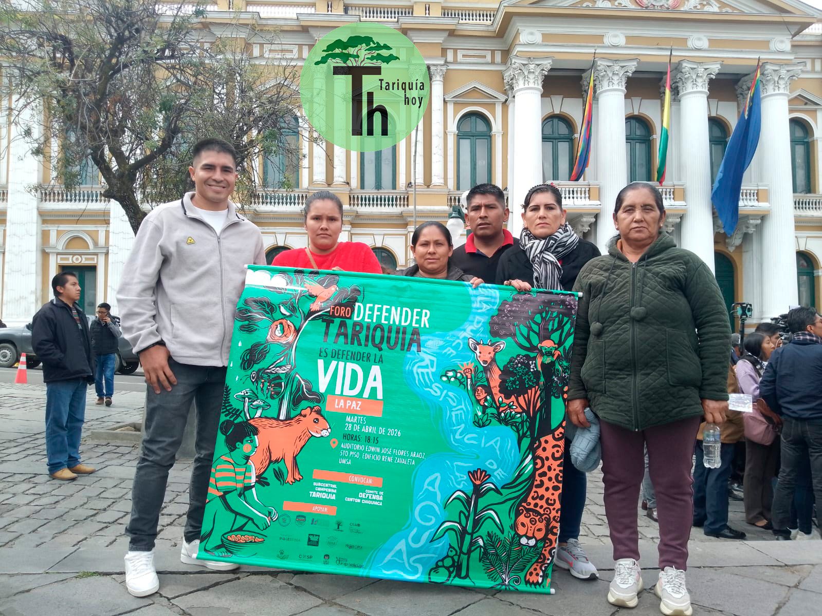 Representantes de Tariquía en La Paz. Foto: Tariquía Hoy
