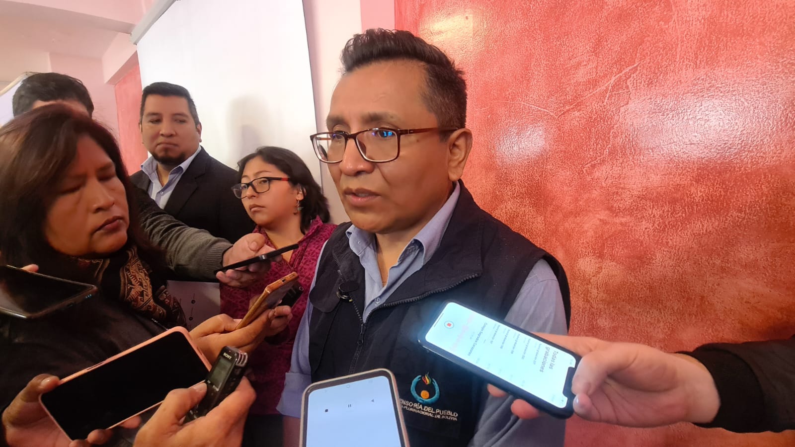 Defensor del Pueblo Pedro Callisaya Foto Yenny Escalante