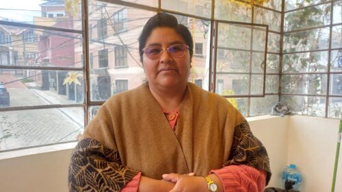 Susana Silva Estivarez, defensora ambiental de Sorata. Foto: Sumando Voces