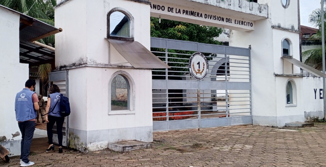 Primera División del Ejército en Pando. Foto: Defensoría del Pueblo