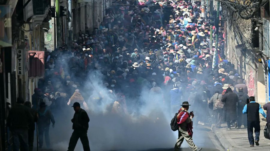 Conflictos y enfrentamientos en Bolivia. Foto: 360 Radio.