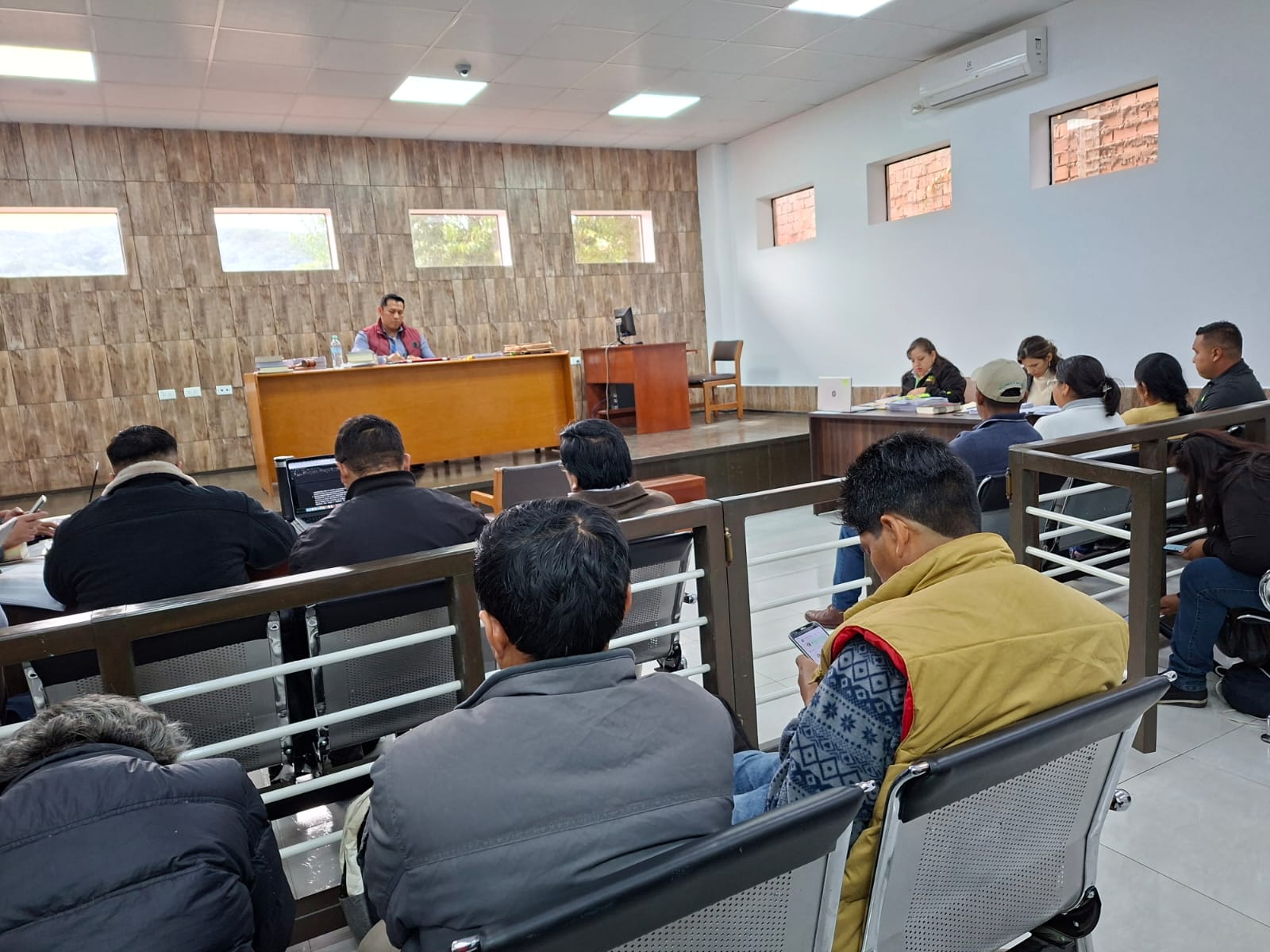 Inicia juicio contra defensores de Tariquía. Foto: Cintia Mamani / Colectivo Angirü Tarija