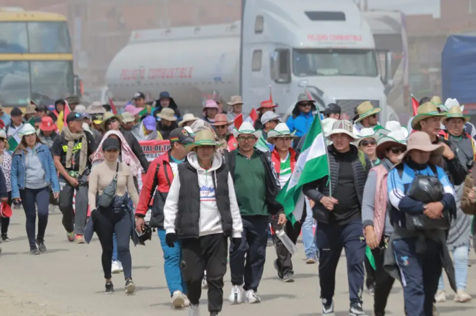 Población boliviana. Foto: La Razón
