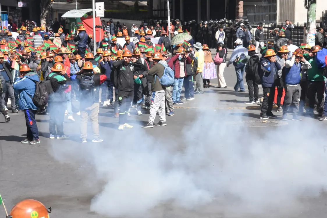 Protestas en La Paz. Foto: El Diario