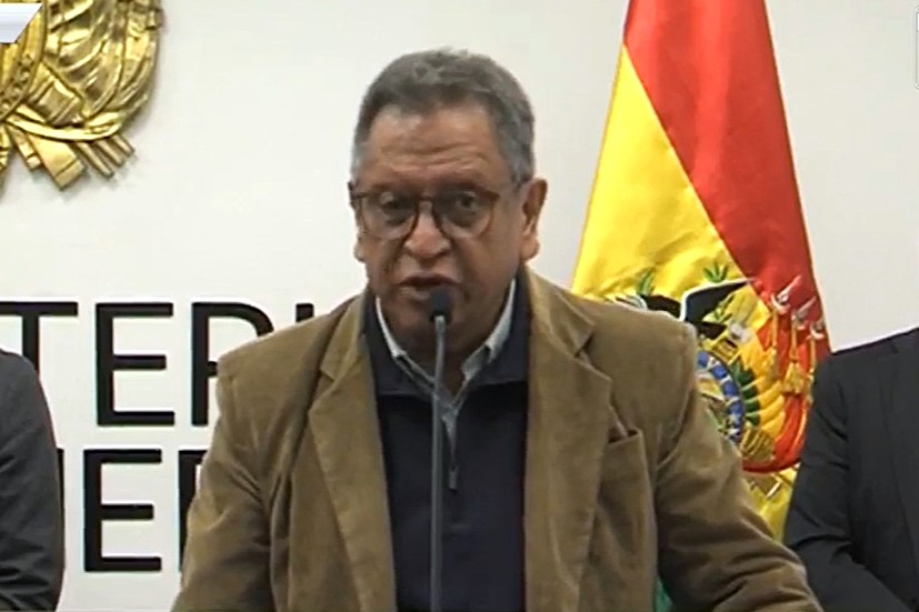 El ministro de Gobierno, Marco Antonio Oviedo.