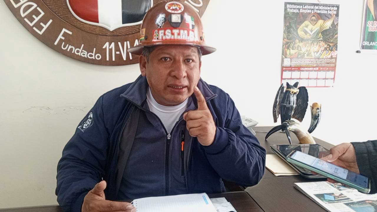 El secretario ejecutivo de la FSTMB, Andrés Paye. Foto: Archivo Erbol