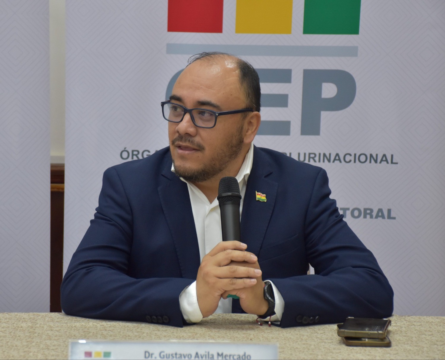 Gustavo Ávila, presidente del TSE. Foto: OEPE. Foto