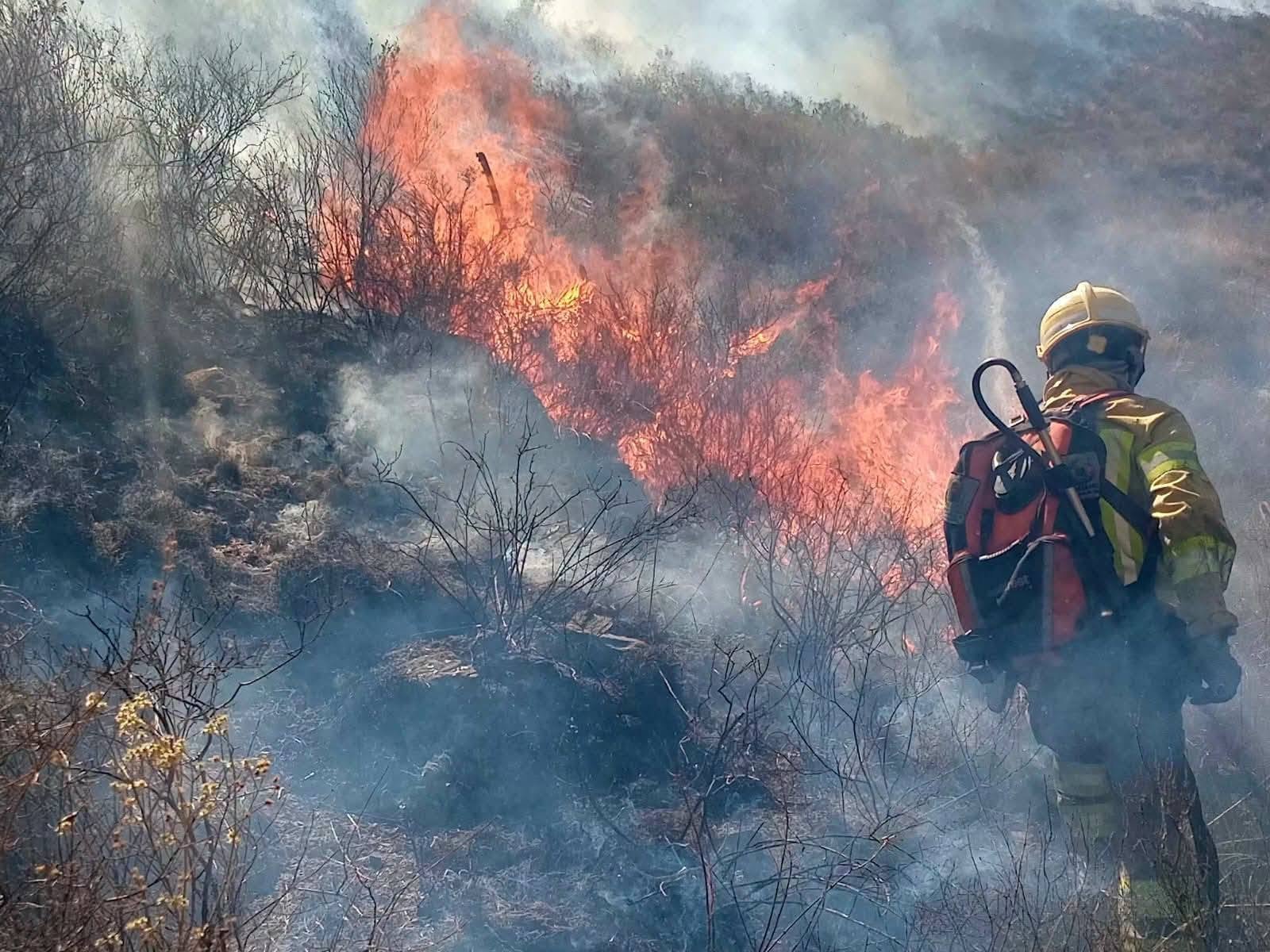 Incendio en Sacaca, Cochabamba. Autor: Gobierno Autónomo Departamental de Cochabamba