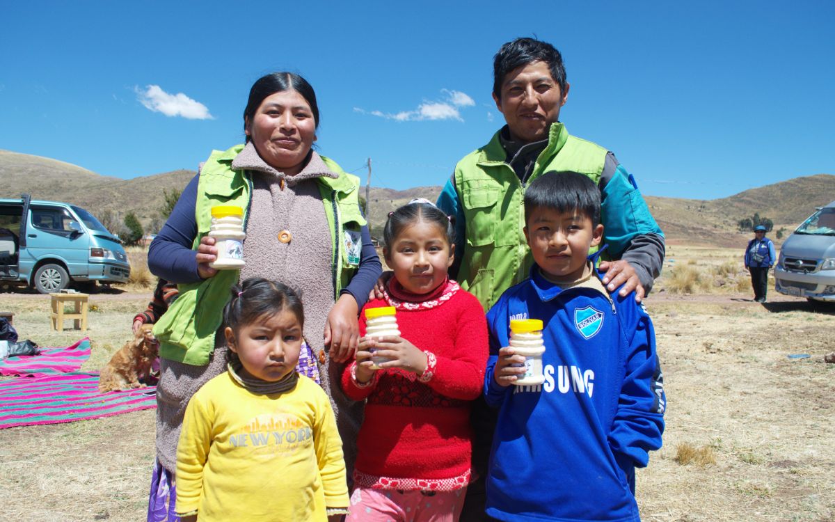 La familia de Gladys Mamani. Foto: Sergio Mendoza